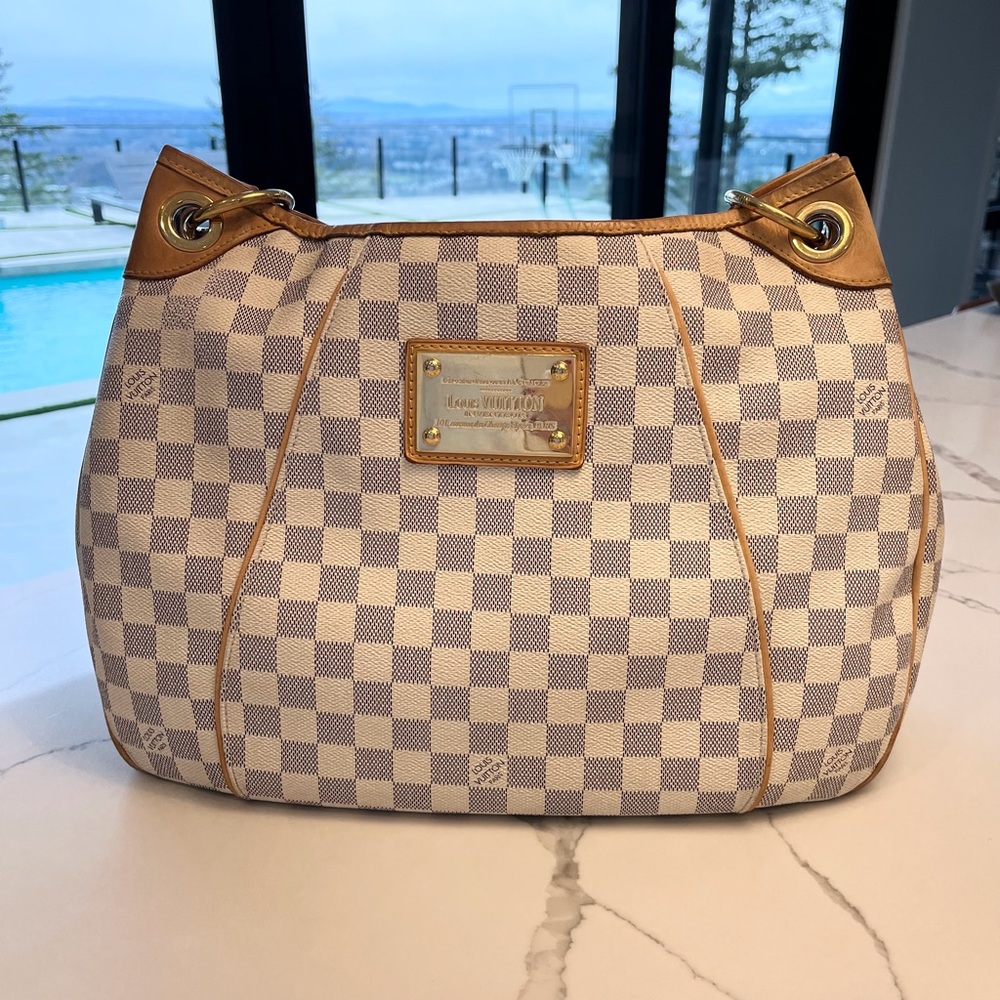 Authentic Louis Vuitton Damier Azur Galleria